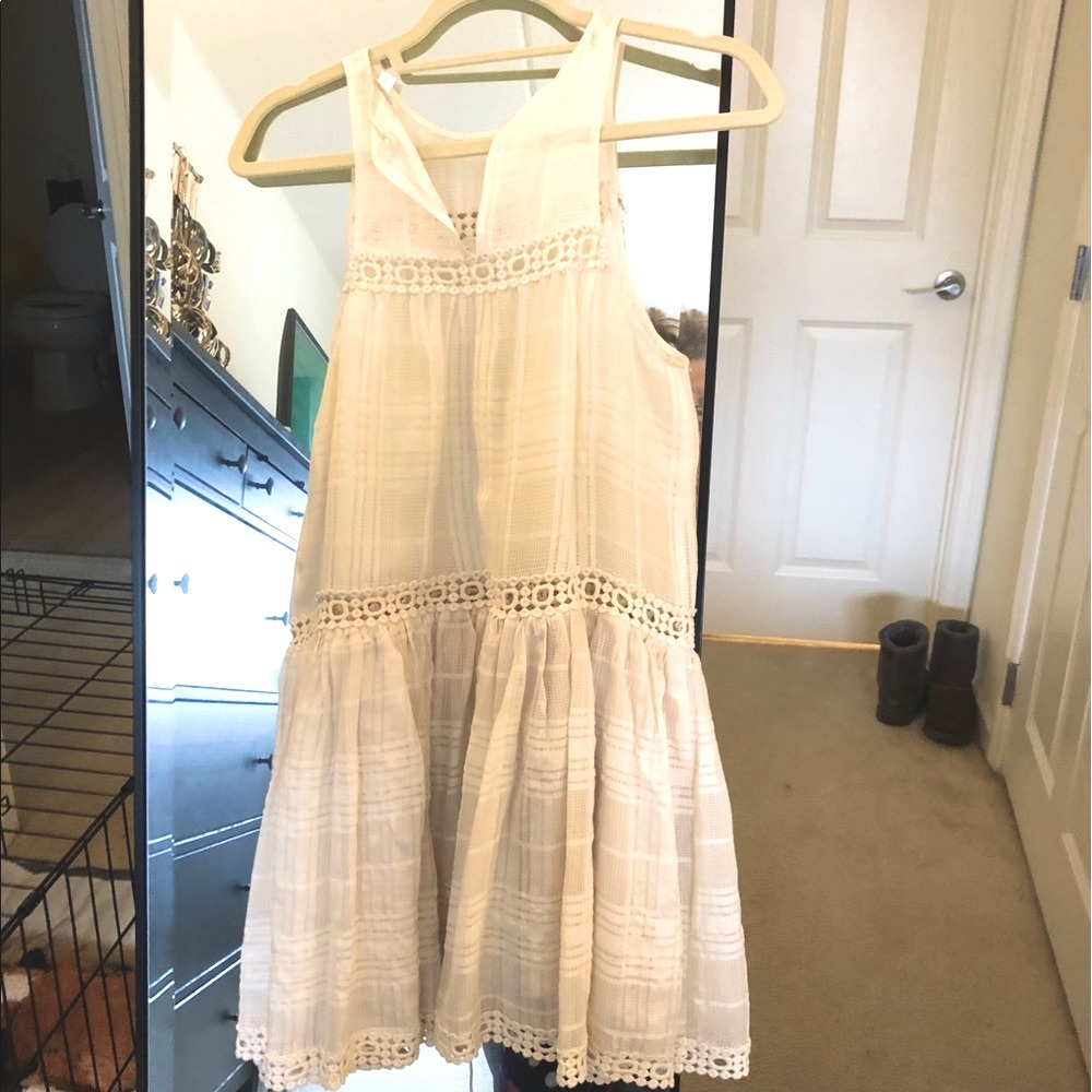 NWT Zimmerman ivory dress w/ lined skirt - Picture 3 of 4